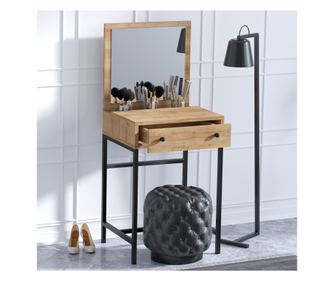 Toaletni stolić, hrast Crno, Mary