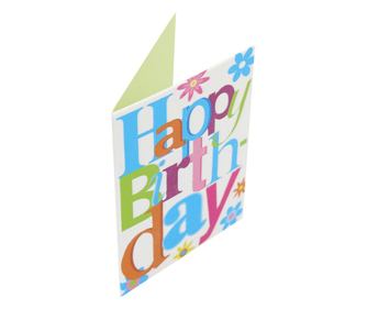 Μίνι ευχετήρια κάρτα Silvery Birthday