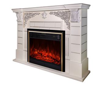 Art Flame Elektromos Kandallókészlet Imperial silver & Richi, 1950 W
