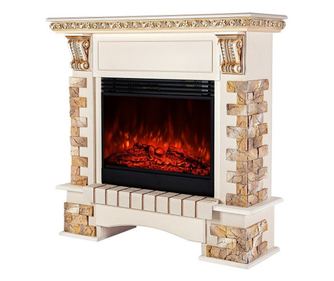 Topaz Maxi & Mirabella elektromos kandalló, Art Flame, 1181x1230x405 mm, 1950 W, Fa recsegő hatás, 5 fokozatú lángintenzitás, Id