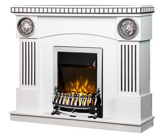 Art Flame Elektromos kandallókészlet Prometeu & Galileo silver, 2000 W