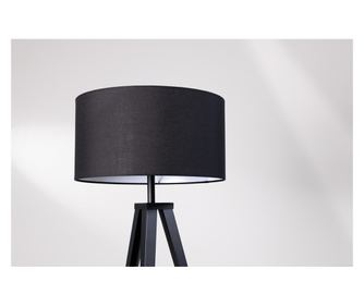 Sjenilo za stolnu svjetiljku, tkanina, crna, visina 20 cm, promjer 38 cm