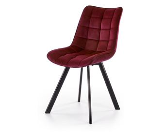 K332 noge stolice - crne, sjedište - bordo