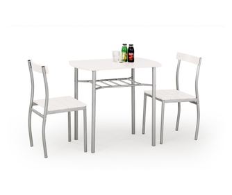 LANCE set, stol + 2 stolice bijele boje