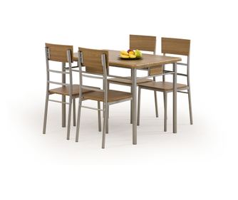 NATANIEL - NATAN set, stol + 4 stolice