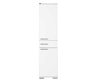 Dulap Multifunctionala Adore Diamond, 2 usi, 1 sertar, Alb Lucios, 45x187x40 cm