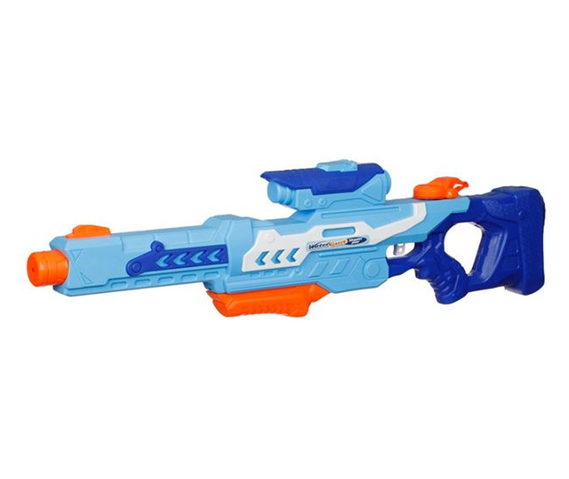 Детски пистолет, Воден, Пластмаса, 76х7х20см, 3+ години, Син/Оранжев