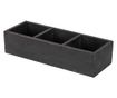 Starinska črna lesena škatla za shranjevanje 33x12x7 cm