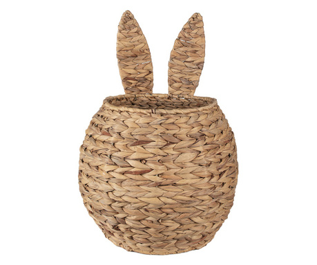 Barna rattan tárolókosár Nyúl 33x49 cm