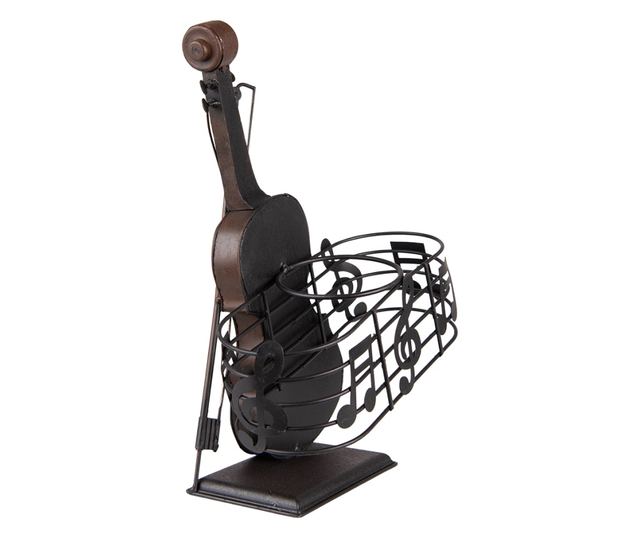 Steklena podpora iz rjavega železa Violina 24x12x31 cm