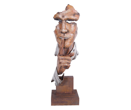 Rjava figurica železnega moža 20x20x70 cm