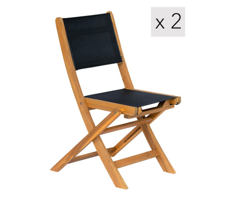 Set 2 scaune de gradina CURTIBA Nordlys 48 x 54 x 85 cm