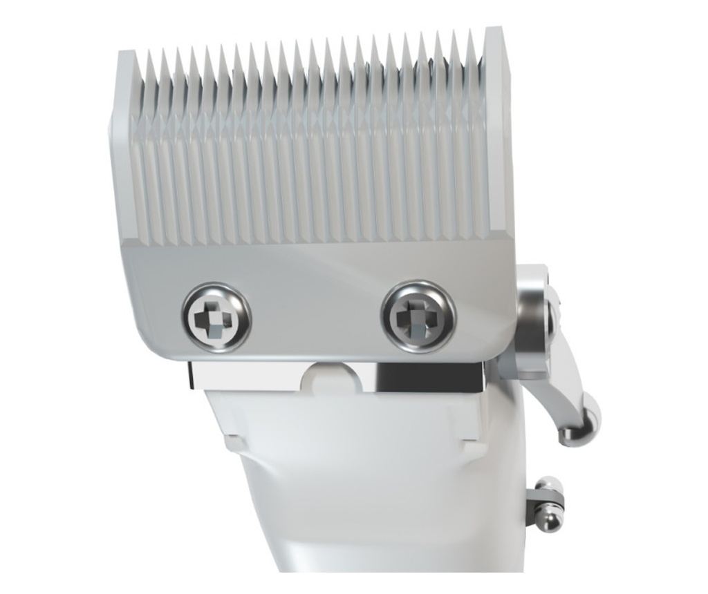 Професионална машинка за подстригване Adler AD 2831, 100W, Батерия 2200 mAh, 6 приставки, USB, LCD дисплей, Сребрист - 6
