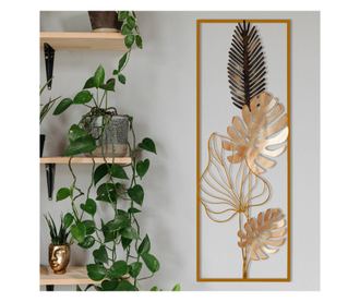 Decoratiune de perete Metal Nazo, Multicolor, 90x5x32 cm