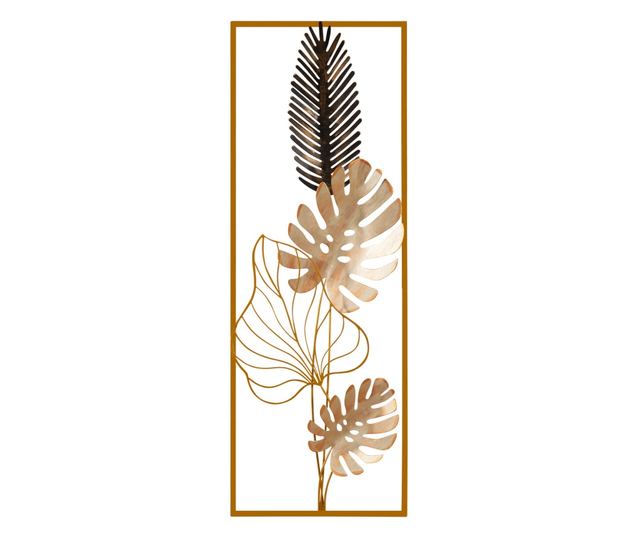 Decoratiune de perete Metal Nazo, Multicolor, 90x5x32 cm