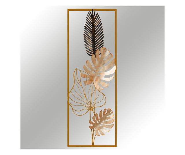Decoratiune de perete Metal Nazo, Multicolor, 90x5x32 cm