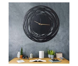 Ceas de perete Bystag, Negru, 70x0.2x70 cm