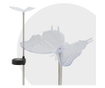 Соларна градинска лампа с RGB LED - модел "Пеперуда"