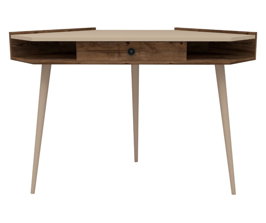 Birou Supra colt cu Sertar, 131 x 85 x 55 cm - Vivre