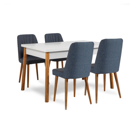 Set Masa Bucatarie și scaune (5 bucăți) Santiago 1048, 120x75x75 cm