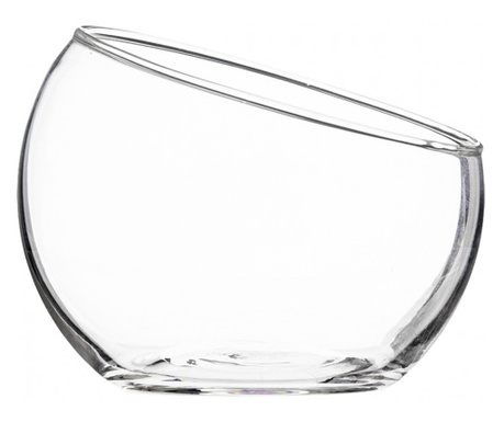 Bol Palm, pentru aperitiv, sticla transparenta, 10 x 8 cm