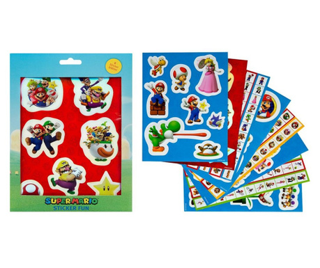 Set 8 planse stickere Super Mario