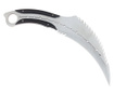 IdeallStore® karambit kés, Comando Specialist, rozsdamentes acél, 33 cm, ezüst, tok mellékelve