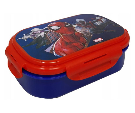 Cutie sandvis cu tacamuri, Spiderman, 21x14x6 cm