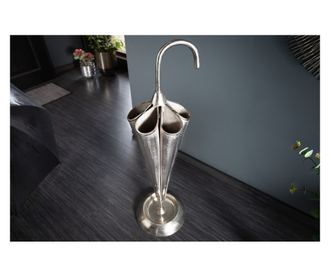 Stalak za kišobrane, metal, srebrna, 27x91x27 cm