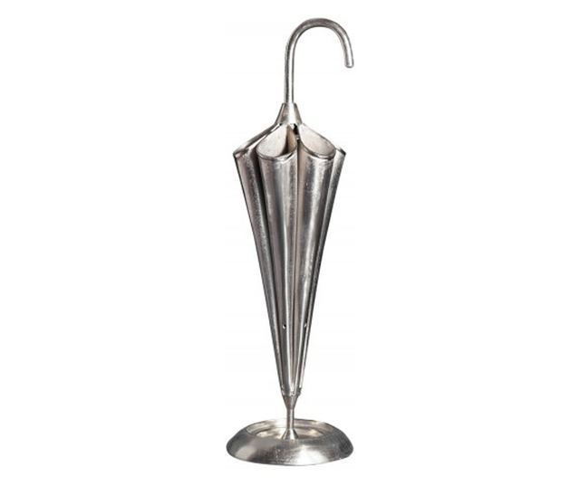Stalak za kišobrane, metal, srebrna, 27x91x27 cm
