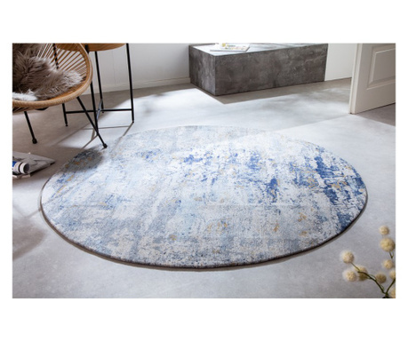 Tepih Modern Art 150cm okrugli plavo bež