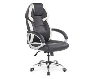 BARTON gaming stolica crno-bijela