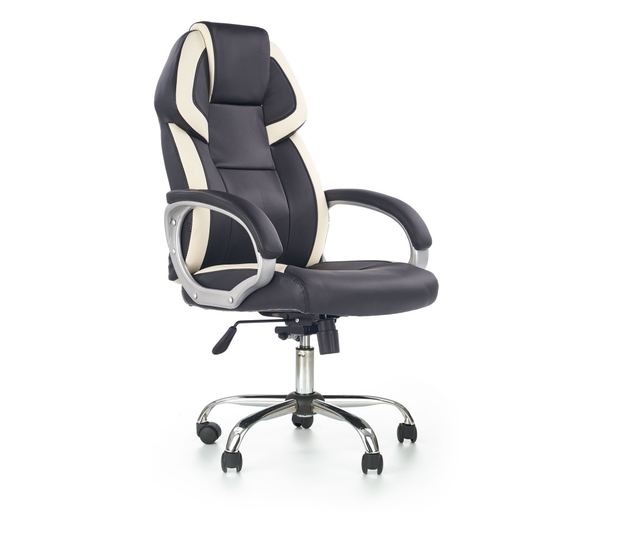 BARTON gaming stolica crno-bijela