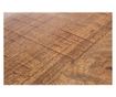 Masuta Cafea Metal Alb Cu Blat Lemn Natur Lancaster Ø 90 Cm X 38 H