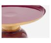 Masuta Cafea Metal Burgundy Auriu Nalima Ø 40.5 Cm X 45.5 H