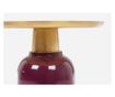 Masuta Cafea Metal Burgundy Auriu Nalima Ø 40.5 Cm X 45.5 H