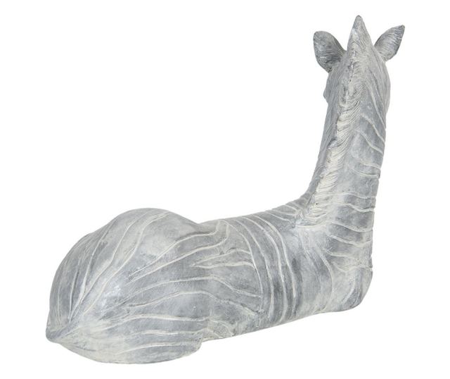 Zebrasto siva figurica od poliresina 40 cm x 18 cm x 27 h