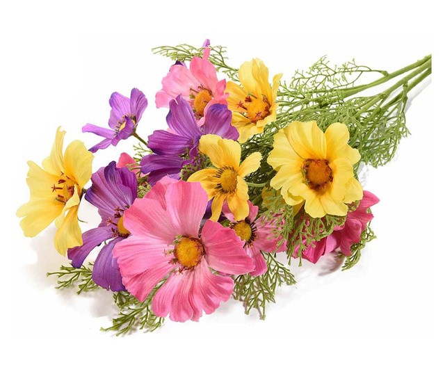 Umjetni buket makova i poljskog cvijeća 55 cm