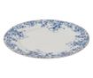 Set od 2 plavo bijela porculanska tanjura 26x2 cm