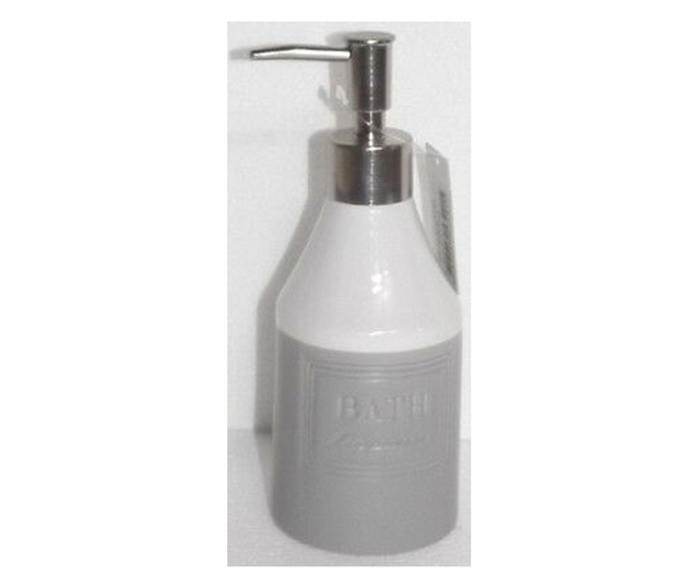 Dispenser Ceramica Gri Pentru Sapun Savon De Marseille Ø 7x19 Cm 0,35 L