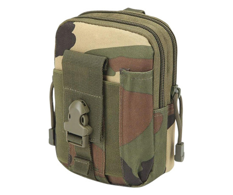 IdeallStore® katonai taktikai táska, Trooper Reach, poliészter, 1 l kapacitás, 18 cm, álcázott színű