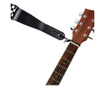 IdeallStore® ремък за китара, Check Sound, найлон, 155 см, черен