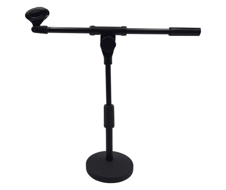 IdeallStore® professzionális mikrofonállvány, Sound Helper, fém, 40 cm, fekete