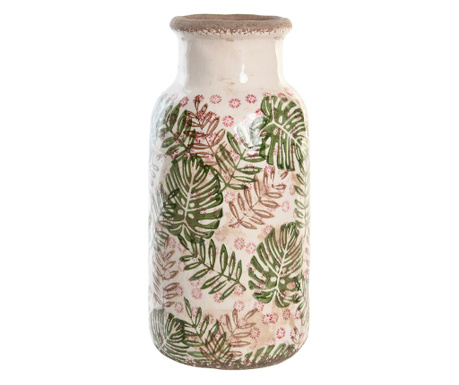 Vaza ceramica, model frunze, 15x31.5 cm