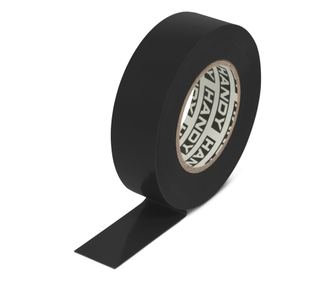PVC szigetelszalag, 19 mm x 20 m, Standard: EN60454-2:2008, ISO9001:2015, Szaktszilrdsg max. 180%, Fekete