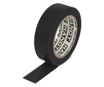 PVC szigetelőszalag, 19 mm x 10 m, Szabvány: EN60454-2:2008, ISO9001:2015, Szakítószilárdság max. 180%, Fekete