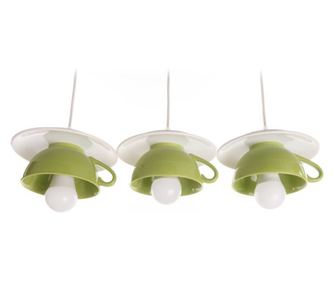 Lustra "Afternoon tea" triple crazy green