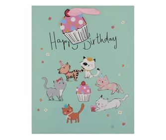 Τσάντα δώρου από χαρτί L Kitten Party