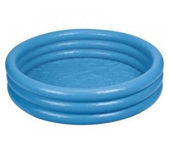 Piscina gonflabila copii, Intex, Crystal Blue, 132 Litri, 114 x 25 cm, 59416