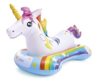 Saltea gonflabila, Intex, Ride-on, Unicorn, 163 x 86 cm, 57552